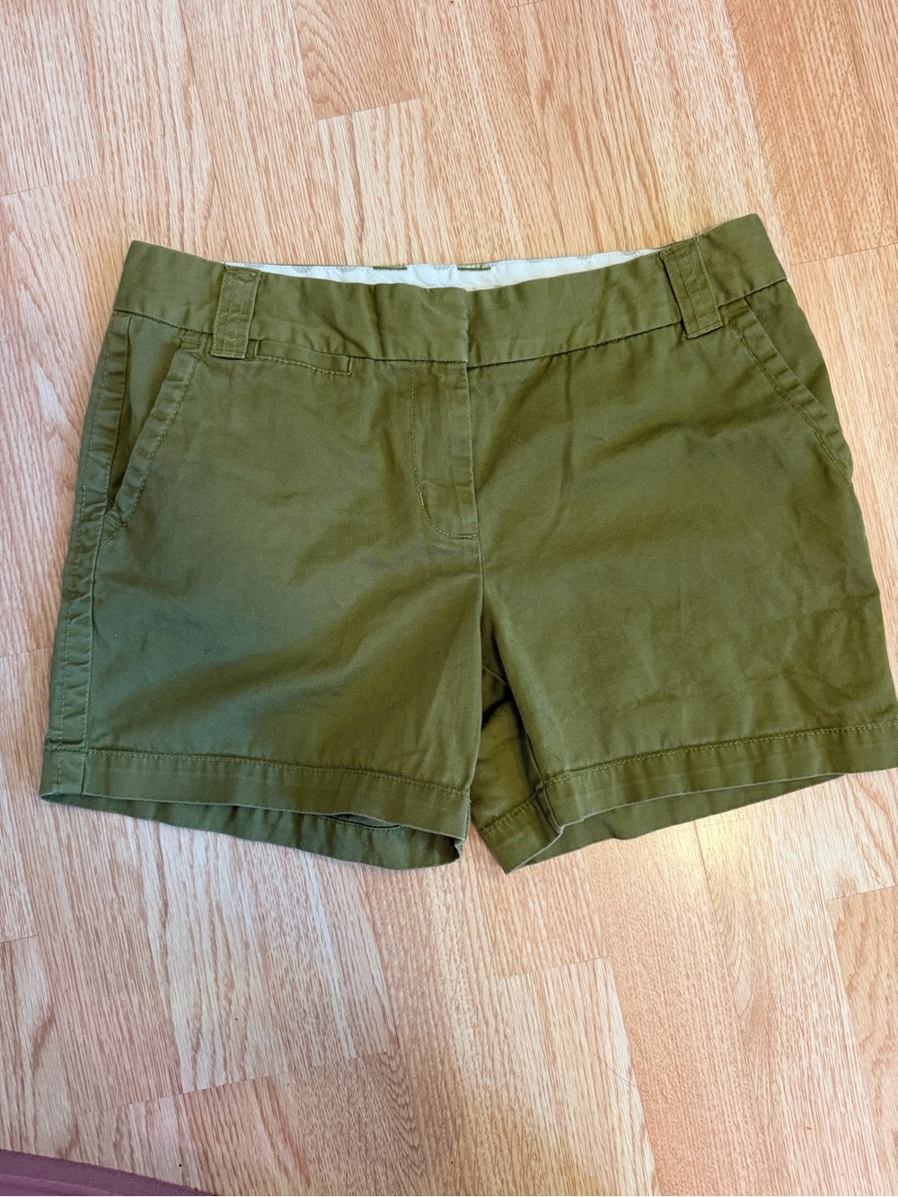 J. Crew Olive Utility Chino Shorts